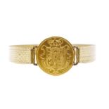 1832 William IV gold sovereign set gilt metal