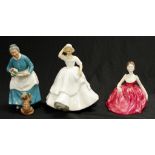 Two Royal Doulton & 1 Francesca China figurine
