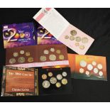 Five various RAM uncirculated year coin sets