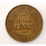 Australian 1925 penny