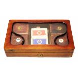 Vintage wooden games box