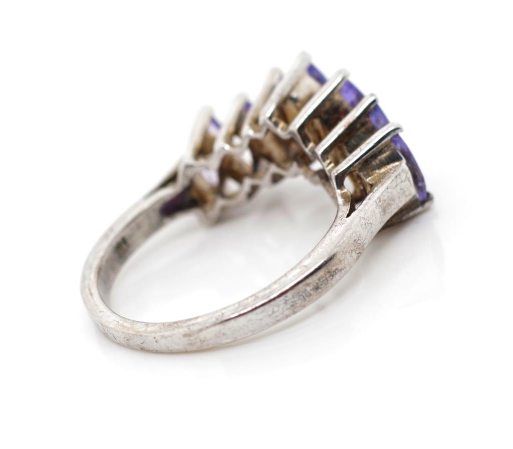 Tanzanite and sterling silver ring - Image 3 of 3