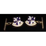 Sydney C of E Grammar school enamel cufflinks