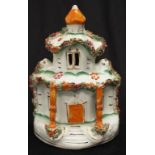 Victorian Staffordshire pastille burner cottage