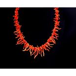 Vintage branch coral necklace