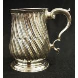 George III sterling silver tankard