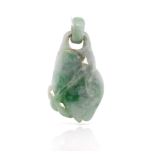 Oriental carved jade pendant