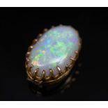 Opal and yellow gold setting
