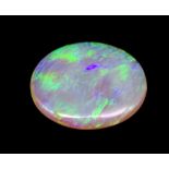 Loose solid white opal