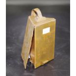 Vintage brass lady's cigarette & cosmetic case