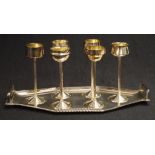 Art Deco WMF silver plated liqueur goblets