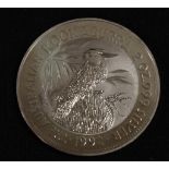 Australian Kookaburra 2 Dollar silver coin 1992