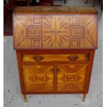 Retro era specimen timber bureau desk