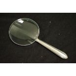 Sterling silver handle magnifying glass