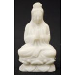 Chinese white jade Buddha