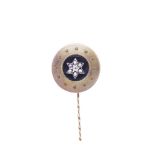 Antique rose gold and diamond stick pin