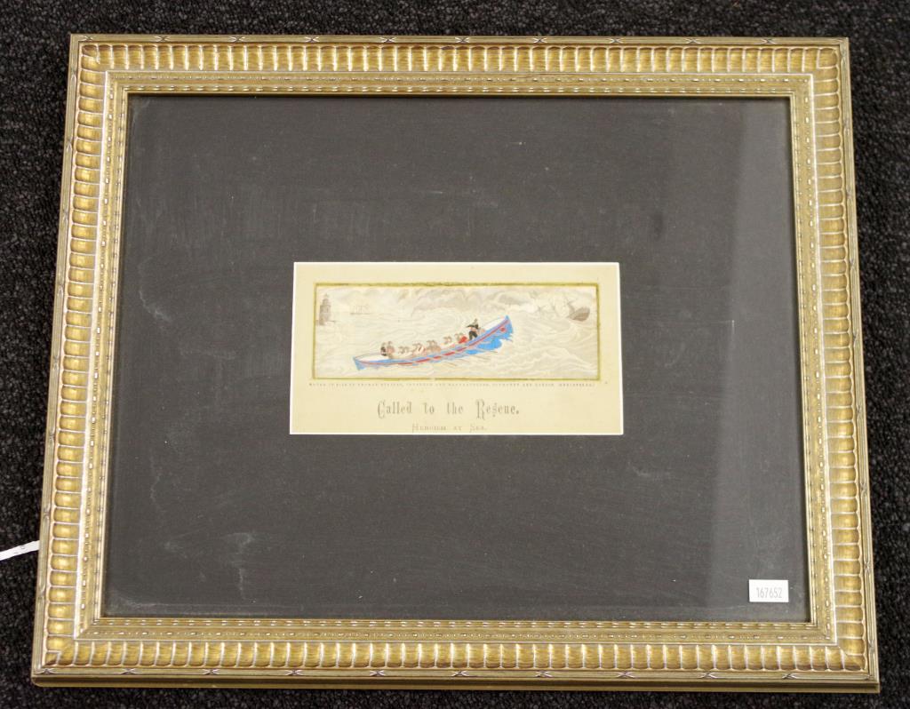 Framed Antique Stevengraph 'Called to the Rescue' - Image 2 of 4