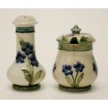 Moorcroft Macintyre pepper pot and mustard pot (2)