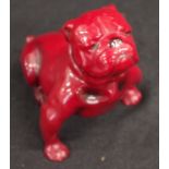 Royal Doulton flambe seated dog figure