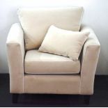 Modern linen club chair