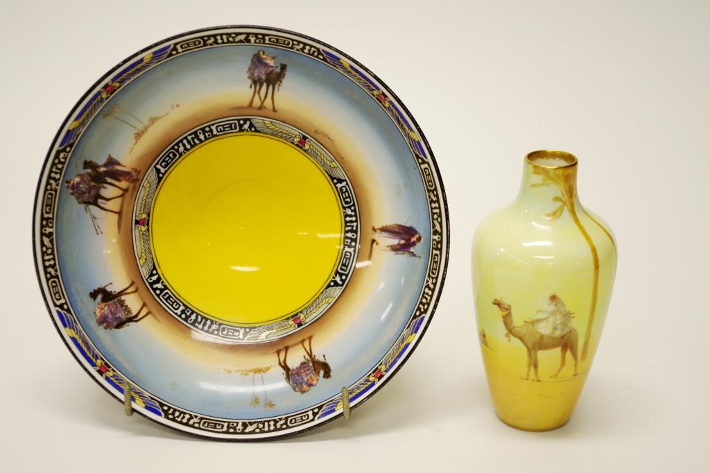 Royal Doulton 'Desert Scenes' vase & bowl