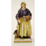 19th century Naples porcelain figure of a woman