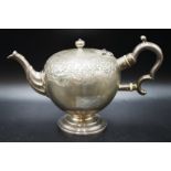 Victorian Scottish sterling silver teapot