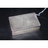 Vintage silver tobacco box
