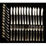 Art Deco WMF silver plated fish set for 6