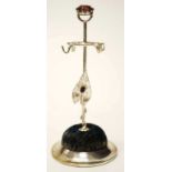 Early 20th century silver plated hat pin stand