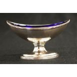 George III sterling silver footed open salt