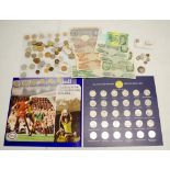 Quantity of world coins and banknotes