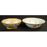 Two various Chinese ceramic serving bowls