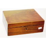 Georgian mahogany artist/pen box