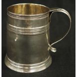 Queen Anne 1706 sterling silver tankard