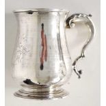 George III sterling silver half pint mug