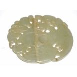 Antique carved jade buckle