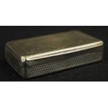 German 800 German silver snuff box