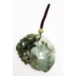 Chinese carved jade toggle