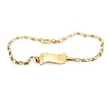 9ct yellow gold ID bracelet with