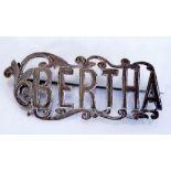 Victorian sterling silver brooch - BERTHA