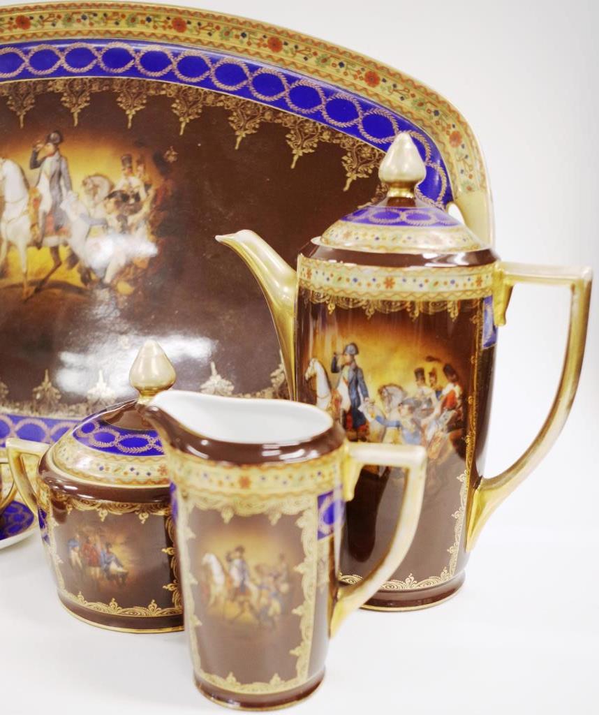 Royal Vienna decorative coffee set - Image 2 of 5