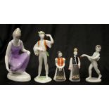 Five Hollohaza figurines