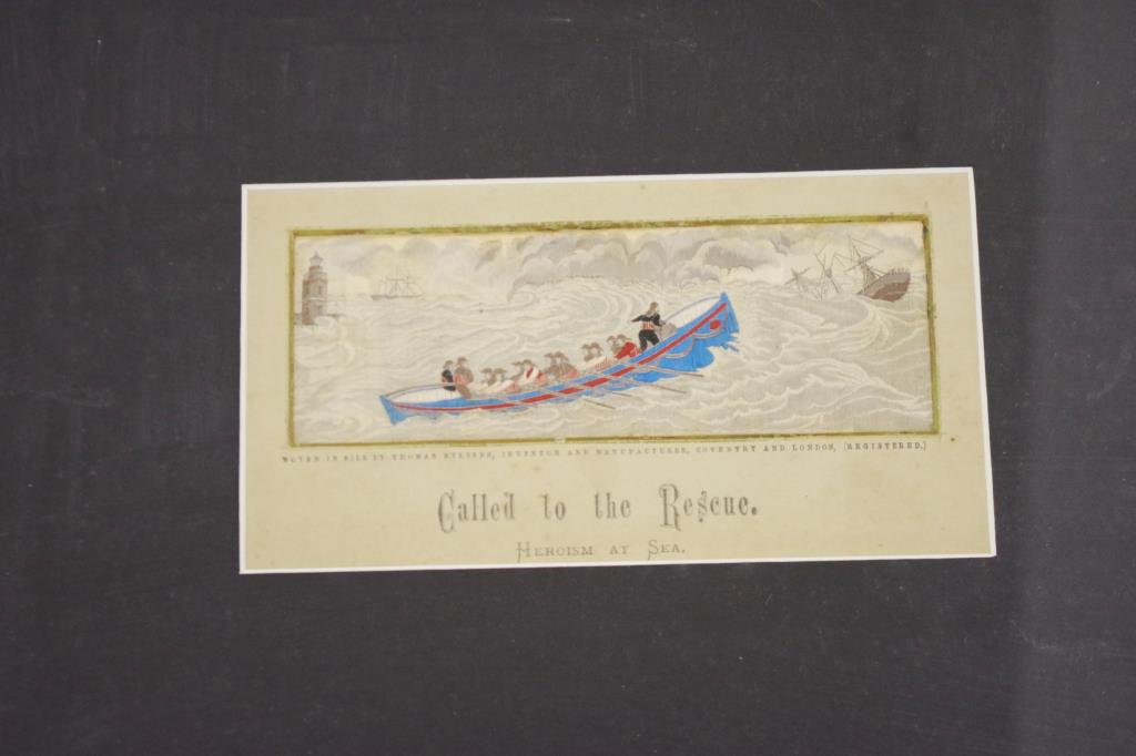Framed Antique Stevengraph 'Called to the Rescue' - Image 3 of 4