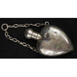 Sterling silver "heart shaped"perfume bottle