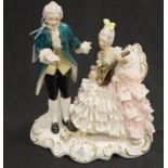 Dresden Musical Duet lace figure