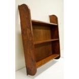 Oak 3 tier wall shelf