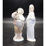 Two Lladro standing figures