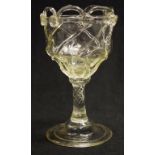 Hand blown Georgian type goblet