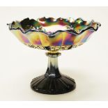 Australian waratah carnival glass comport